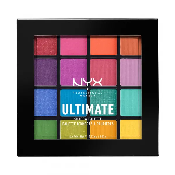 NYX Professional Makeup paleta očných tieňov - Ultimate Shadow Palette – Brights (USP04)