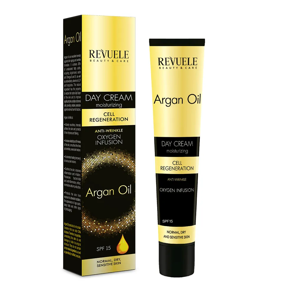 Revuele denný krém Argan Oil Moisturizing Day Face Cream Anti-Wrinkle