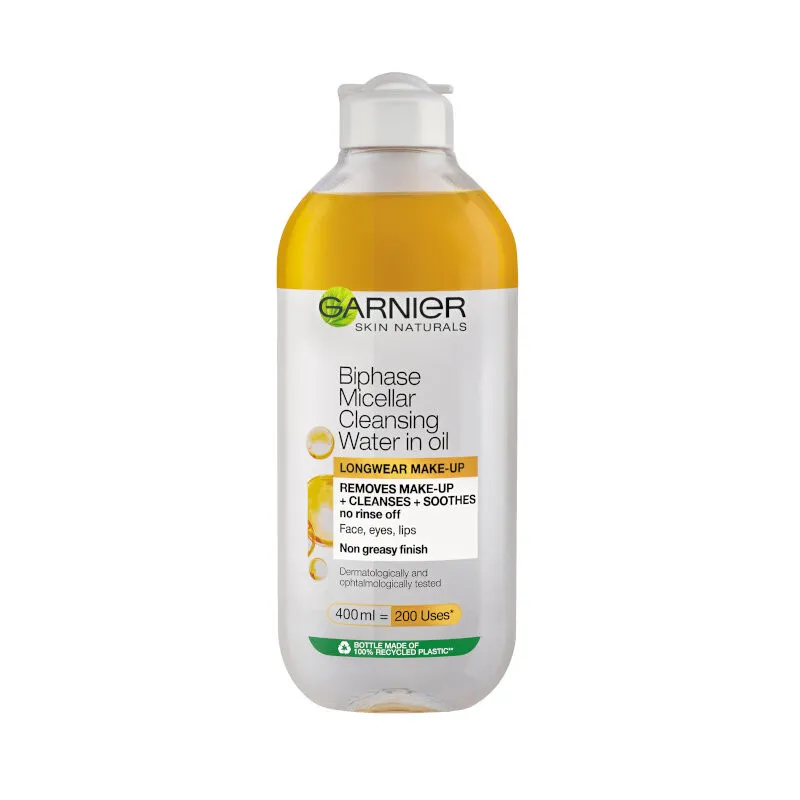 Garnier micelárna voda Skin Naturals Two-Phase Micellar Face Cleansing Water  