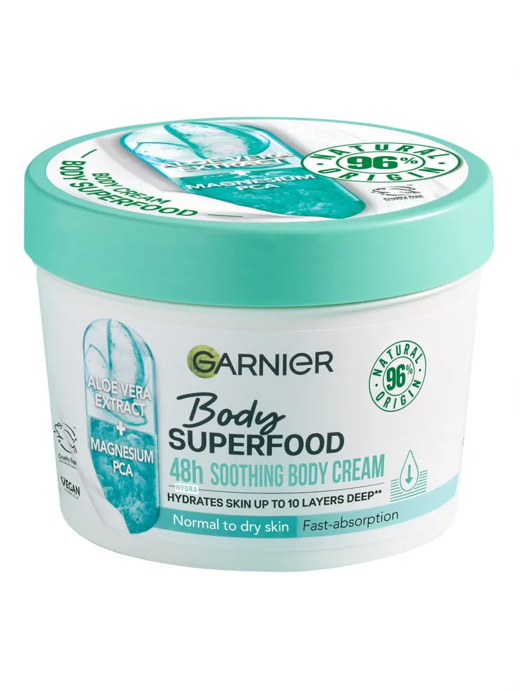 Garnier telové maslo Body Superfood Moisturising Cream - Aloe Vera & Magnesium