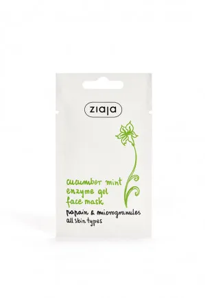 Ziaja maska na tvár - Cucumber Mint Enzyme Gel Face Mask