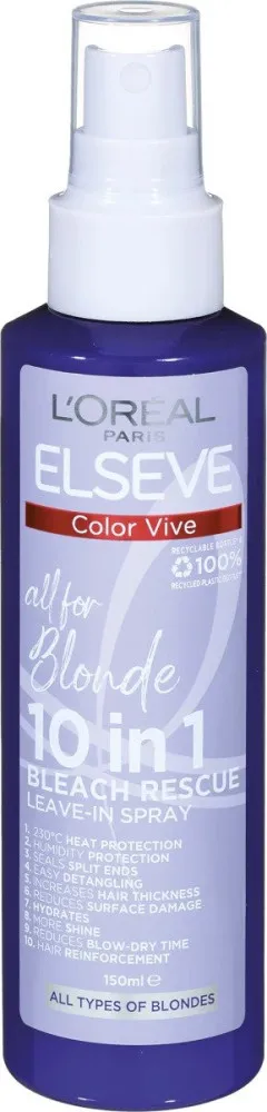 L'Oreal Paris fialový sprej na vlasy - Elseve Color Vive - Purple 10in1 Spray