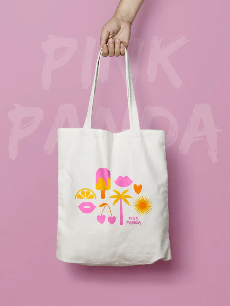 PINK PANDA Letná taška - Summer Tote Bag