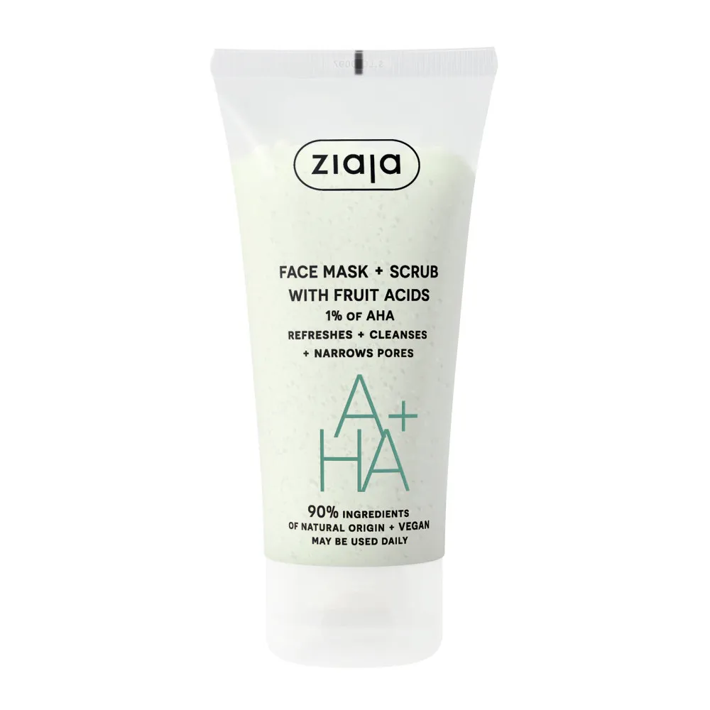 Ziaja pleťová maska a peeling - Face Mask & Scrub With Fruit Acids