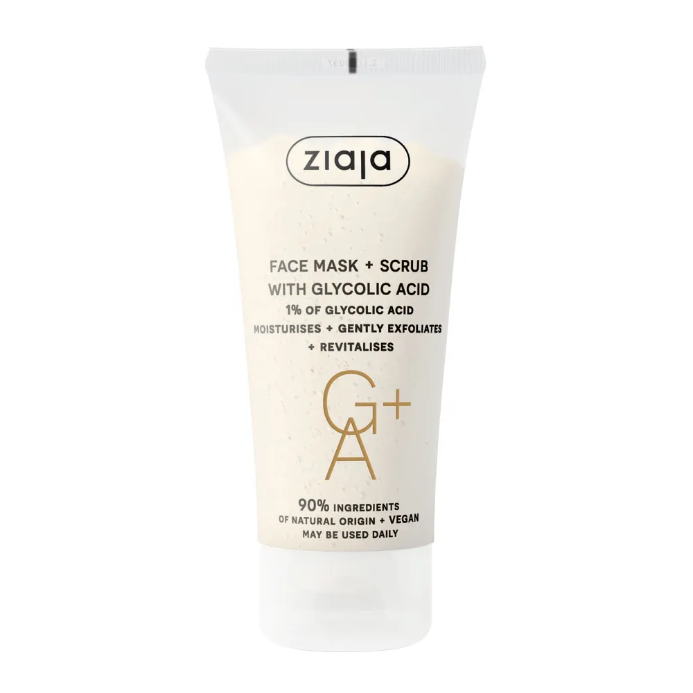 Ziaja pleťová maska a peeling - Face Mask & Scrub With Glycolic Acid