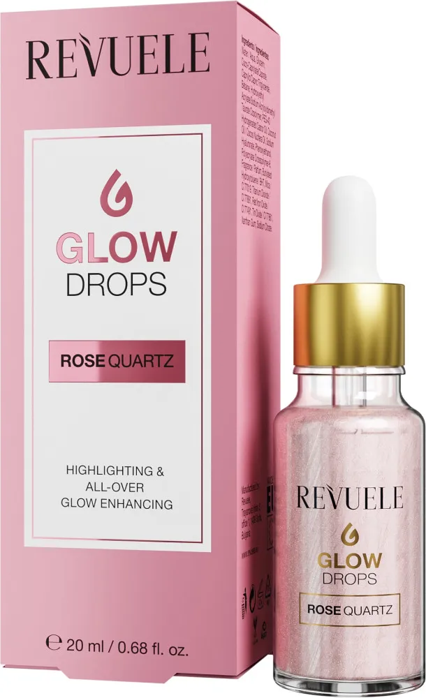 Revuele pleťové sérum - Glow Drops - Rose Quartz