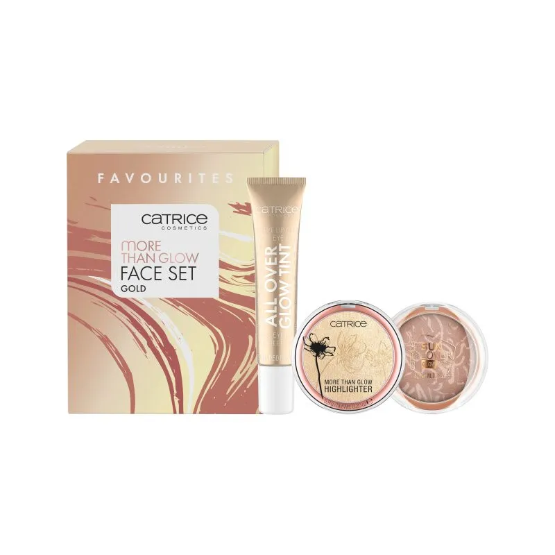 CATRICE make-up sada - More Than Glow Face Set - Gold