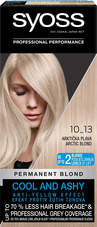 Syoss Permanentná farba na vlasy - Permanent Coloration - 10_13 Artic Blond