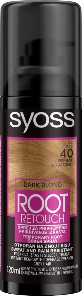 Syoss Sprej na dočasné zakrytie odrastov - Root Retoucher - Dark Blond