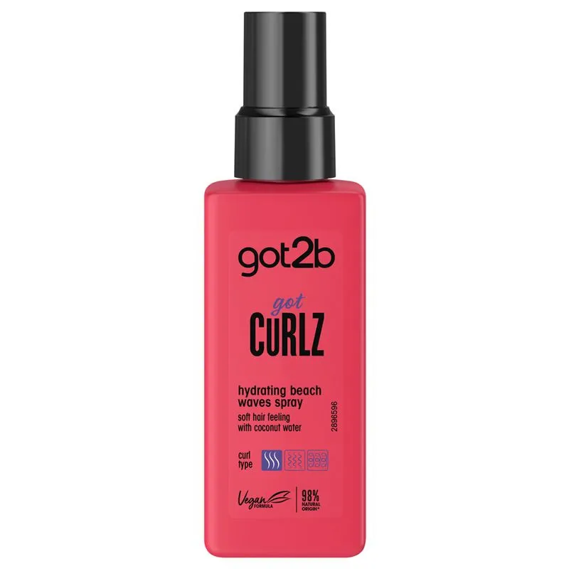 Schwarzkopf Hydratačný sprej na kučery - Got2b Curlz Hydrating Beach Waves Spray