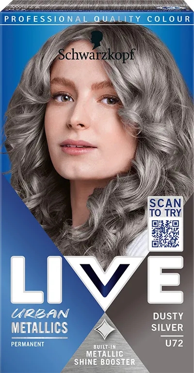 Schwarzkopf farba na vlasy - Live Intense Colour - U72 Dusty Silver