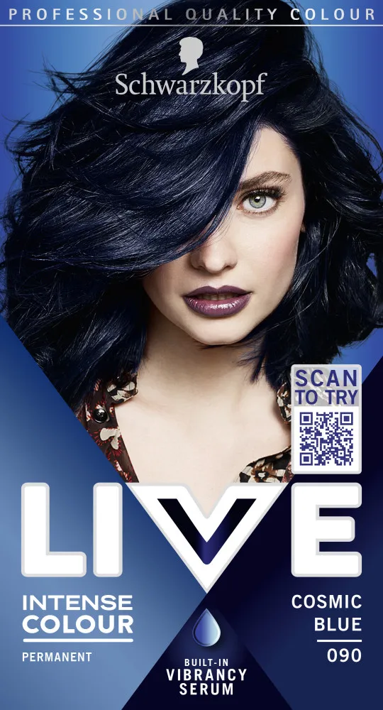 Schwarzkopf farba na vlasy - Live Intense Colour - 090 Cosmic Blue